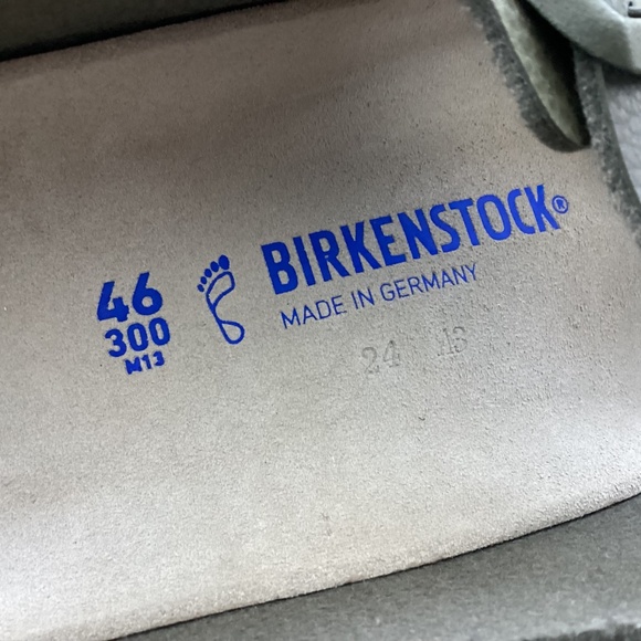 Birkenstock Men's Arizona Birko-Flor Soft Footbed Two-Strap Sandals, size EU 46 - Picture 4 of 10